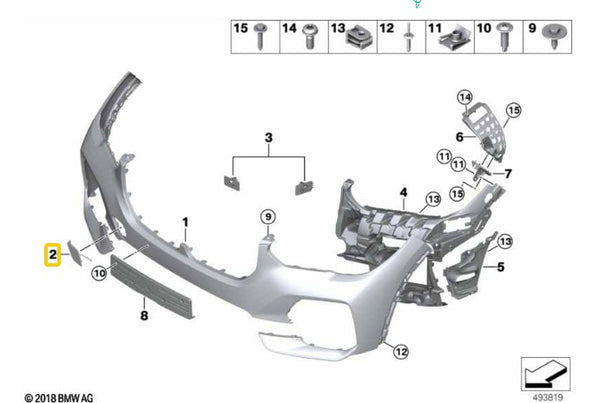 Genuine BMW Front Cover X5 G05 10/2017 — 03/2023