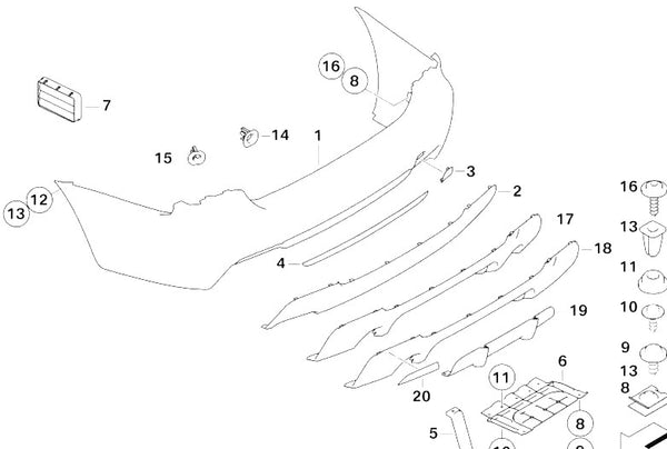 Painted or Primed BMW Rear Tow Hook Cover E92 E93 3 Series 05 - 13 Coupe / Convertible