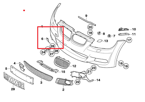 Painted or Primed BMW Front Tow Hook Cover E92 E93 3 07 - 10 Coupe / Conv M trim