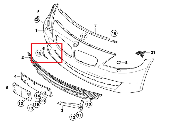 Painted or Primed Genuine BMW Front Tow Hook Cover Z4 E85 06/2004 — 08/2008