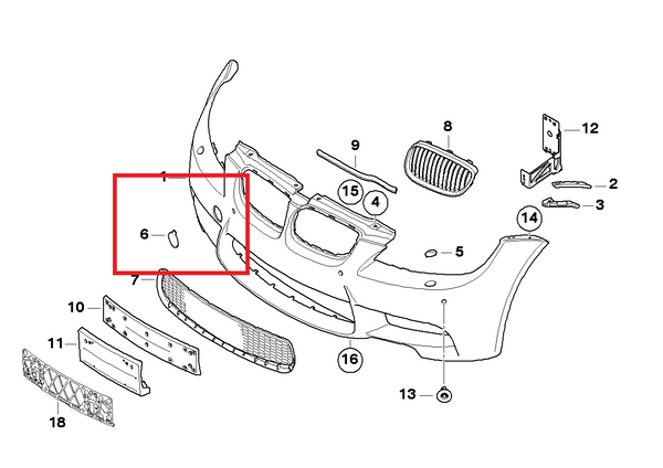 Painted or Primed BMW Front Bumper Tow Hook Cover E90 E92 E93 M3's 2007 - 2013