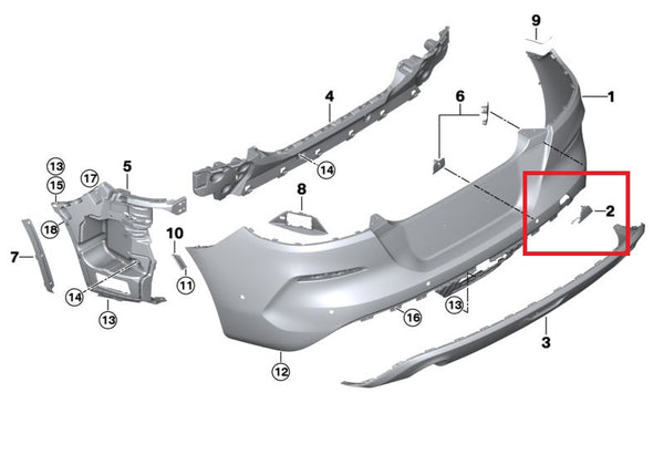 Painted or Primed Genuine BMW Rear Tow Hook Cover Z4 G29 10/2017 — 12/2019