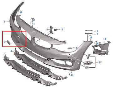 Painted or Primed BMW Front Tow Hook Cover F34 GT 3 Series 2012 - 2019