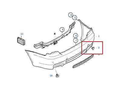 Painted or Primed BMW Rear Bumper Tow Hook Cover E92 E93 M3's 2007 - 2013