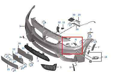 Painted or Primed BMW Left Head Light Washer Cover F80 F82 E83 M3 M4 2012 - 2019
