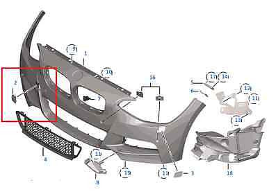 Painted or Primed BMW Front Tow Hook Cover 2 Series E87 M2 2014 - 2018