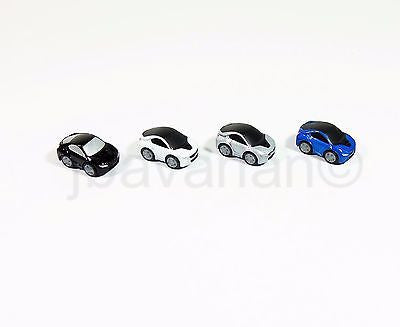 Set of four Genuine BMW Magnetic Pull Back i8 Cars