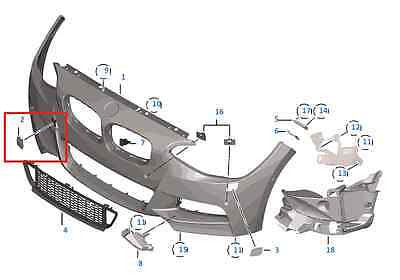 Painted or Primed BMW Front Tow Hook Cover 2 Series F22 F23 LCi 2010 - 2019 M