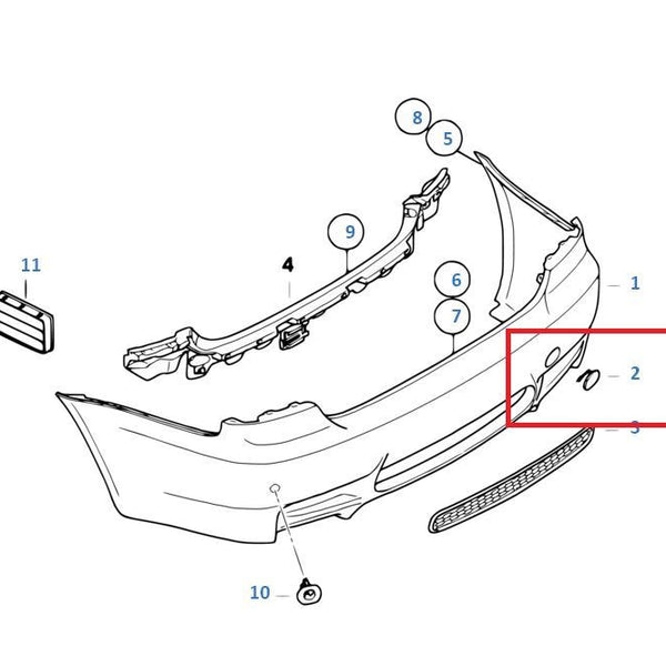 Painted or Primed BMW Rear Tow Hook Cover E92 E93 3 07 - 10 Coupe / Conv M trim