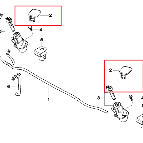 Painted or Primed Genuine BMW Left Side Headlight Washer Cover E83 X3 LCi 2003 - 2010