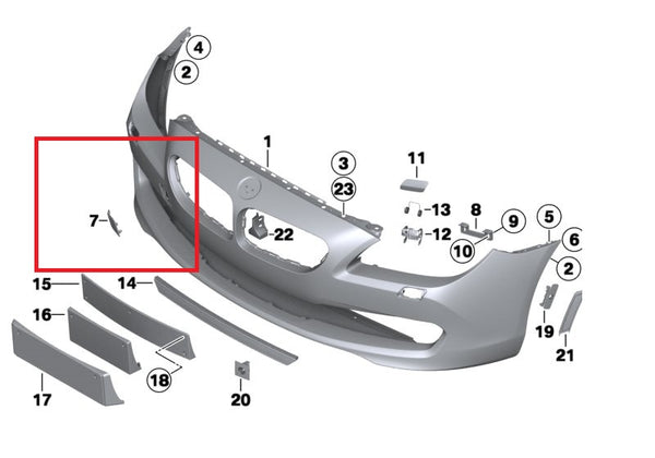 Genuine BMW Front Tow Hook Cover 6 Series F06 F12 F13 2011 - 2015